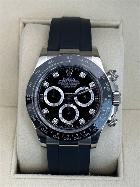 Vendesi Rolex Daytona oysterflex quadrante in diamanti del